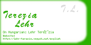 terezia lehr business card